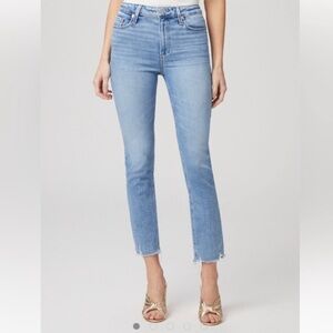 PAIGE - Cindy - Straight- Raw Hem Jean in Size 25